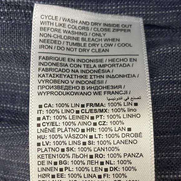 Athleta Retreat Wide Leg Linen High Rise Pants 3X Pull on Drawstring Vacation - Picture 12 of 12